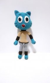 Gumball Amigurumi Organik Oyuncak - 1