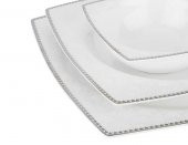 Tantitoni Bone Chına Damask 86 Parça Kare Yemek Takımı - 2