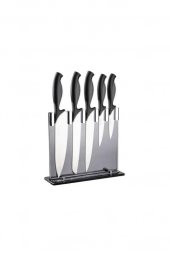 Akrilik Bloklu 6 Parça Bıçak Seti - 1