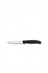 Victorinox 6.7733 Swissclassic 10cm Siyah Tırtıklı Soyma Bıçağı - 1
