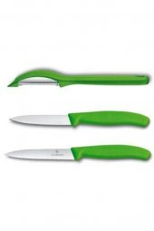 VICTORINOX Yeşil Soyacak ve Soyma Bıçak Seti - 1
