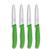 VICTORINOX Büyük Bıçak Seti 4lü Yeşil Tırtıklı - 1