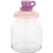 Tantitoni Pembe Kupa Seramik Kapaklı Kavanoz 1085ml - 1