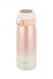 Okadı Pembe Paslanmaz Çelik Isı Göstergeli Termos 400ml thumbnail 1