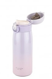 Okadı Mor Paslanmaz Çelik Isı Göstergeli Termos 400ml thumbnail 1