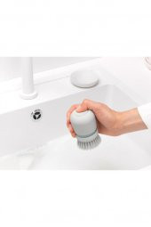 Brabantia Lıght Grey Sabun Hazneli Bulaşık Fırçası - 4