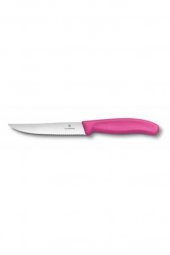 Victorinox 6.7936.12L5 12cm Pembe Tırtıklı Biftek Bıçağı - 1