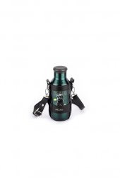 Tantitoni 040-01-OKADI UZUN SÜZGEÇLİ ASKILIKLI KOYU YEŞİL TERMOS 500ML - 1