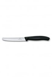 ​​​​​​​​​​​​​​​​​​​​​​​​​​​Victorinox 6.7833 11cm Siyah Domates ve Sofra Bıçağı - 1