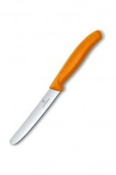 VICTORINOX Turuncu Swissclassic 11cm Domates - Sosis Bıçağı - 1