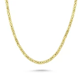 14K Altın Kral Zincir 50 cm - 1