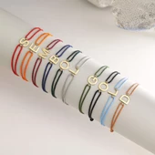 Harf Bileklik 14K İpek Tasarım thumbnail 1