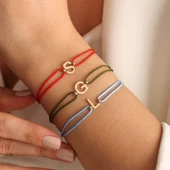 Harf Bileklik 14K İpek Tasarım thumbnail 2