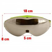 Kayak Gözlüğü Değiştirebilir Camlı Antifog Güneş Kar Koruyucu Gözlük Gümüş Snowboard Glasses Gözlük - 4