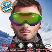 Kayak Gözlüğü Değiştirebilir Camlı Antifog Güneş Kar Koruyucu Gözlük Gökkuşağı Snowboard Glasses Gözlük - 1