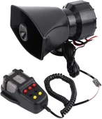 7 Sesli Mikrofonlu Konuşmalı Megafon Siren - Polis Sireni - 1