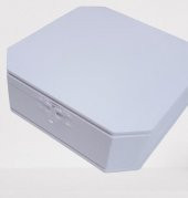 Hobi ADN 90268 Dekoratif Kutu Çokgen Klipsli Ahşap MDF Beyaz Lake Boya El Yapım - 8