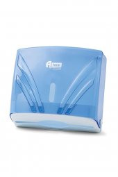 A Form ZHA-2 Z Katlama Attan Çekme Kağıt Havlu Dispenseri Havluluk - Şeffaf Mavi - 23 Cm. - 1 Adet - 1