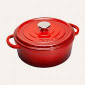 Sürel Döküm 20 cm Derin Tencere Kırmızı - 1