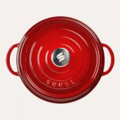 Sürel Döküm 20 cm Derin Tencere Kırmızı - 3