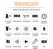 WellHise VC97+ Multimetre Ölçü Aleti Avometre True RMS - 8