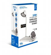 ACL 3 İn 1 Masa Lambalı, Bluetooth Hoparlörlü, 15W Wireless Şarj Standı AW6 - 3