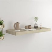 T.Concept Dekoratif, Dikdörtgen Duvar Köşe Rafı Meşe 40 Cm - 5