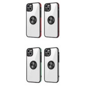 Xiaomi Redmi Note11 / Note11S Manyetik Mıknatıslı Yüzüklü Kılıf Yeşil Çerçeve thumbnail 1