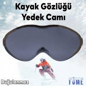 Bellasimo Çerçevesiz Kayak Gözlüğü Camı Lens Değiştirebilir Cam Antifog Güneş Kar Gözlük Camı Füme - 1