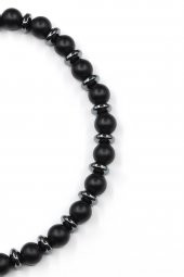 Oniks Doğal Taş Makrome Örme Bileklik thumbnail 2