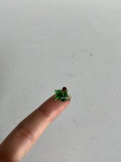 El Yapımı Mini Murano Cam Kurbağa Biblo A137-03 - 2