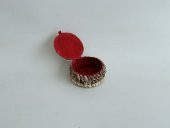 Deniz Kabuğu Kaplamalı Kutu 7x4cm - Mücevher Takı Kutusu - 3