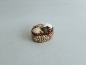 Deniz Kabuğu Kaplamalı Kutu 8x6x4cm - Mücevher Takı Kutusu - 2