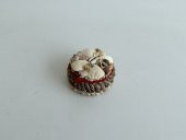 Deniz Kabuğu Kaplamalı Kutu 7x4cm - Mücevher Takı Kutusu - 5