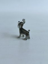 El Yapımı Mini Murano Cam Köpek Biblo A113-02 - 5