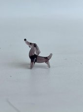 El Yapımı Mini Murano Cam Köpek Biblo A114-01 - 4