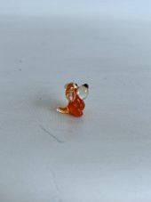 El Yapımı Mini Murano Cam Köpek Biblo A116-01 thumbnail 4