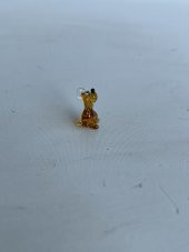 El Yapımı Mini Murano Cam Köpek Biblo A121-05 - 4