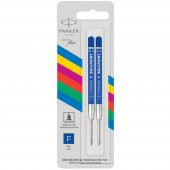 Parker Ekonomik Tükenmez Refill F Uç Mavi Tükenmez Kalem Yedeği 2 Li Paket - 1