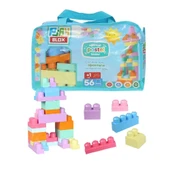 2915 Play Blox Pastel Blok Yapı Oyuncakları 56 Parça ,Saklama Çantalı ,1 Yaş ve Üzeri - 1