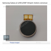 Samsung Galaxy J2 J200 J200F titreşim motoru sorunsuz - 1