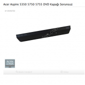 Acer Aspire 5350 5750 5755 DVD Kapağı Sorunsuz - 1
