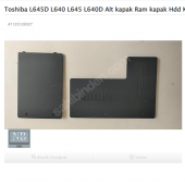 Toshiba L645D L640 L645 L640D Alt kapak Ram kapak Hdd Kapak tkm - 1