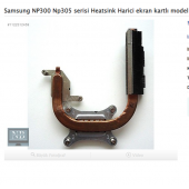Samsung NP300 Np305 NP300E5A Heatsink EKRAN KARTLI MODELE UYAR - 1