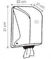 Şeker Portakalım Vialli OG1T Maxi Centerfeed İçten Çekmeli Kağıt Havlu Dispenseri Aparatı Şeffaf - 5