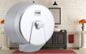 Şeker Portakalım Vialli K3M Mini Cimri İçten Çekmeli Tuvalet Kağıdı Dispenser Aparatı Gri - 1