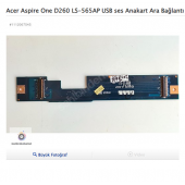 Acer Aspire One D260 LS-565AP USB ses Anakart Ara Bağlantı soket - 1