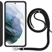 Samsung Galaxy S8 Plus İp Askılı Silikon Kılıf Siyah - 1