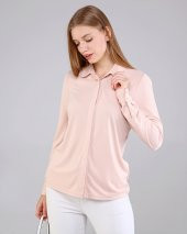 SOFT&SOUL ANNIE GÖMLEK PUDRA RENGİ - 2