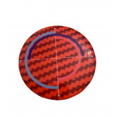 BMW KARBON GÖRÜNÜM MULTIMEDYA DÜĞME ÜZERİ STICKER (KIRMIZI 45 MM) thumbnail 1